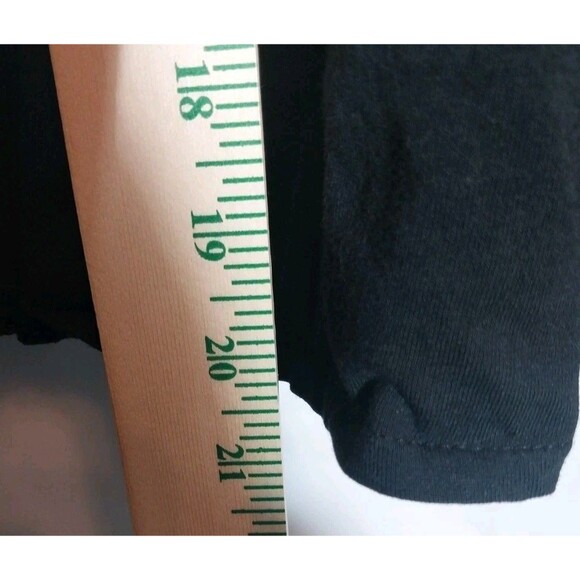 Energie Y2K Mini Tiered Skirt M Black Embroidered Beaded Sequin Boho Chic Whimsy - Picture 5 of 9